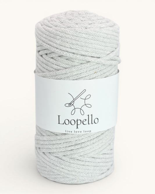 Light Gray Braided Cord 5 mm