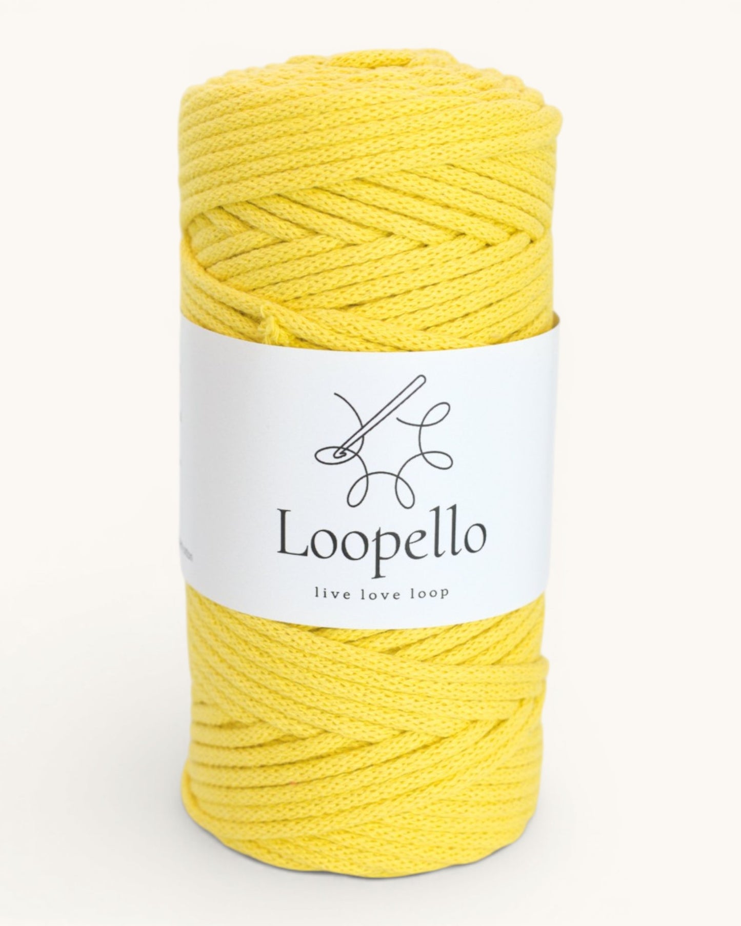 Yellow Braided Cord 3 mm