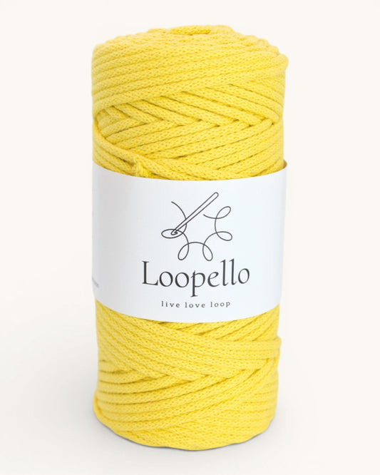 Yellow Braided Cord 3 mm