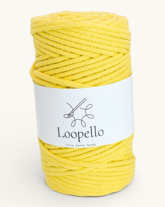 Light Yellow Braided Cord 5 mm