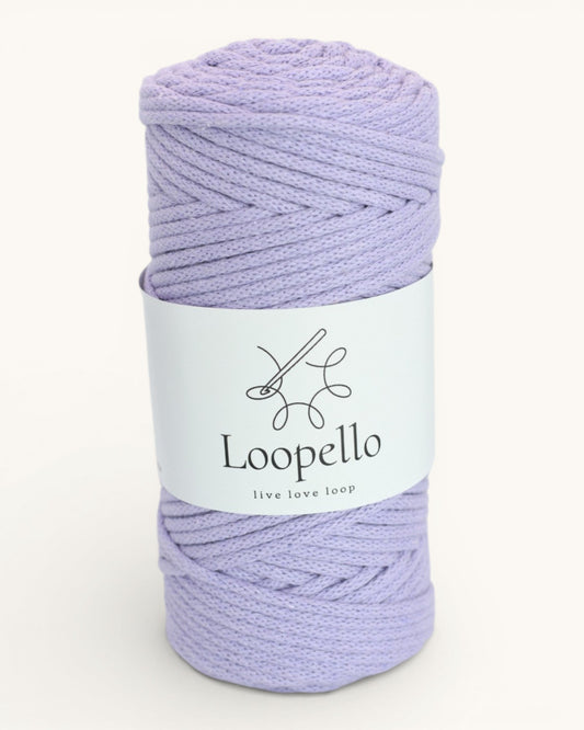 Lilac Braided Cord 3 mm