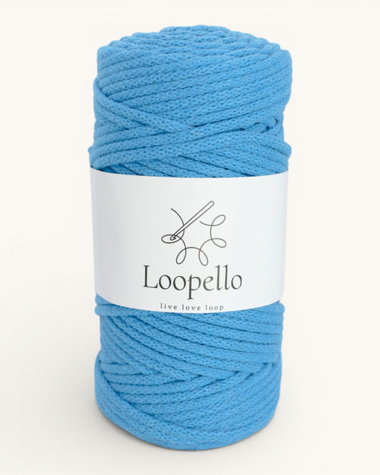 Blau geflochtene Kordel 5 mm