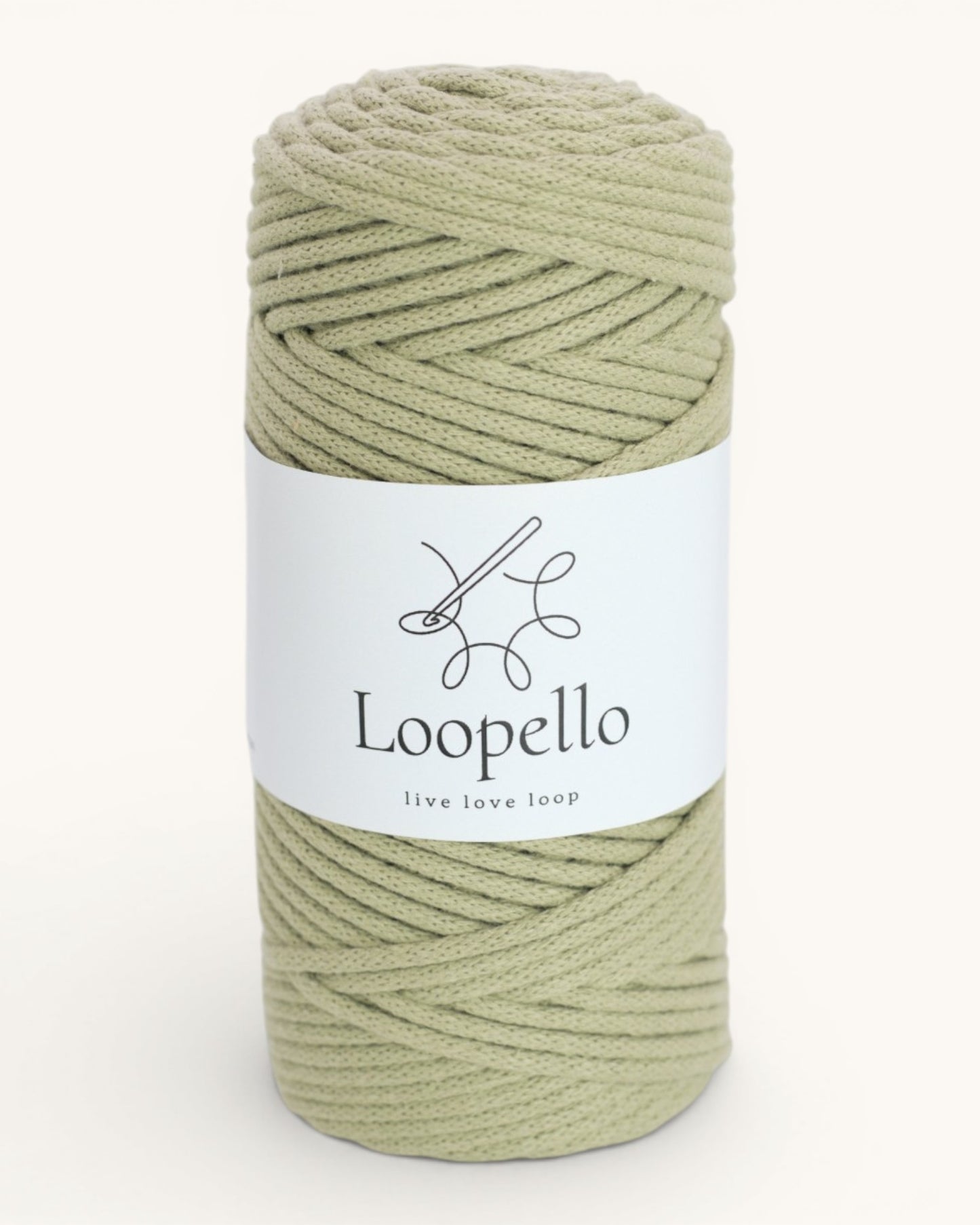 Sage Green Braided Cord 3 mm