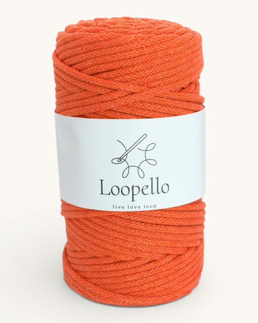 Tomatenrot geflochtene Kordel 5 mm