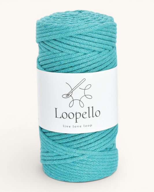 Turquoise Braided Cord 3 mm